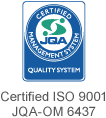 Certified ISO 9001 JQA-OM 6437